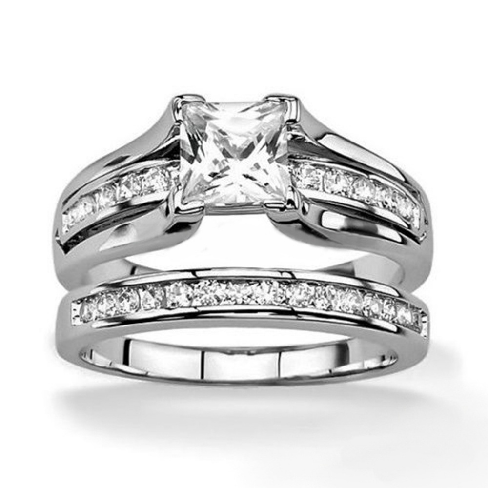 Hers & His Stainless Steel & Titanium Wedding Band - Picture 3 of 5